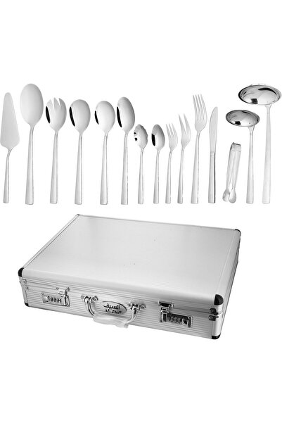ALSAIF 72-Piece Stainless Steel Cutlery Set (Forks, Spoons & Knives), Dishwas...