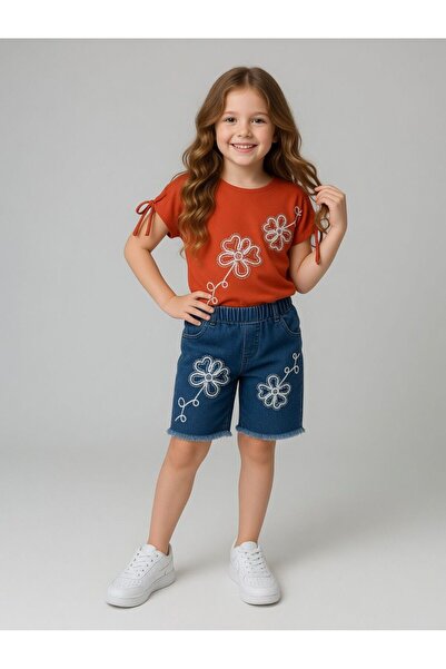 Kids Club Flower-Detail Girls' Set