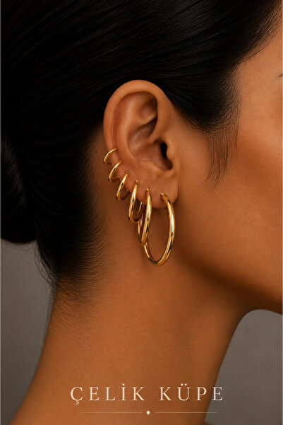 Jack Ferrero Women's Steel 6-Piece Earring Set