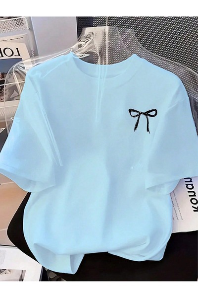 valeriae Tricou cu mânecă scurtă, croială lejeră, premium, cu imprimeu special
