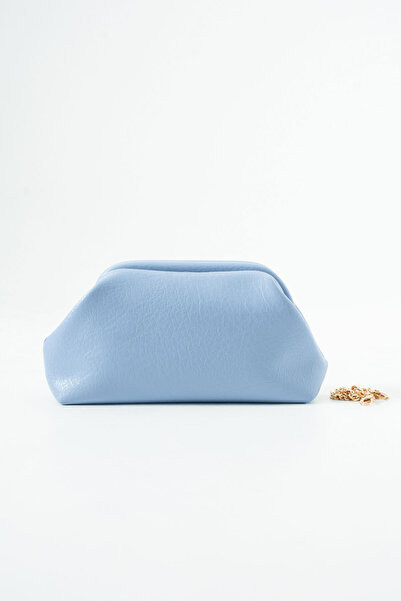 DEV 3 ADAM Geantă de mână și de umăr Blue Clutch Portfolio pentru femei