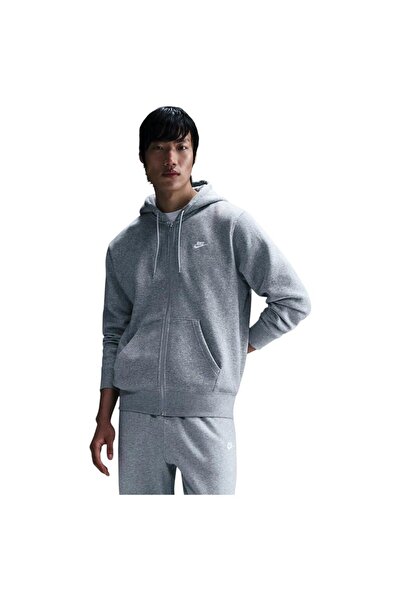 Nike Hanorac din fleece cu fermoar integral Mens Sportswear Club M