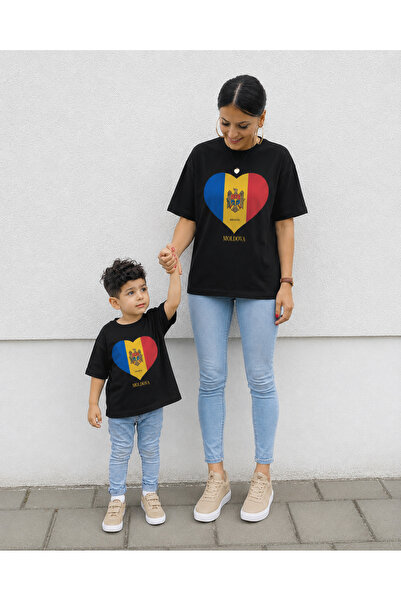 VODEXA Tricou supradimensionat pentru mamă și copil, combinație de tricouri, ...