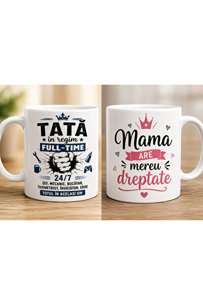 M.A.D Funny Personalized Mugs for Parents – Mom and Dad Gift – Family Mugs