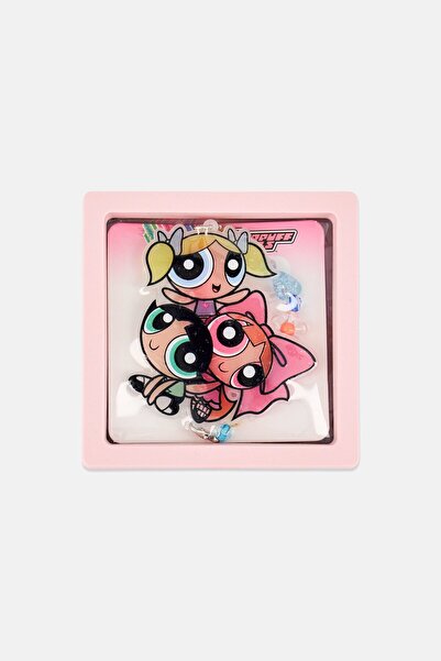 The Powerpuff Girls Hair Clip With Charm, Multicolor