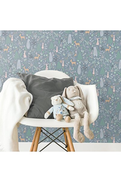 ROOMMATES RMK12121RL Spring Forest Pals Peel and Stick Wallpaper