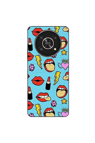 OEM Husa compatibila cu Honor X30 Silicon Gel Tpu Model Pop Art Lips