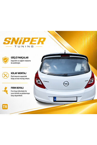 sniper tuning Opel Corsa D Anatomik Spoiler 2007 Boyasız ve Astarsız HAM