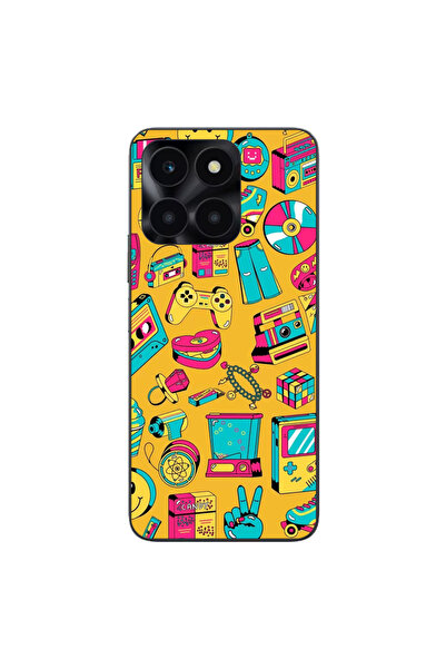 OEM Husa compatibila cu Honor X6a Silicon Gel Tpu Model Pop Art Vintage