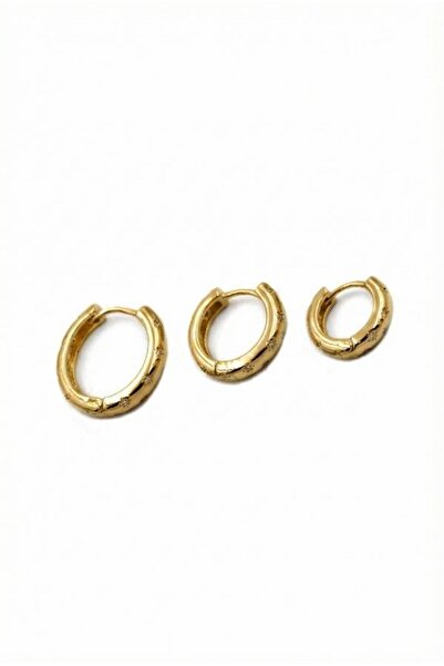 atastore2017 3-Piece Hoop Earrings - Gold