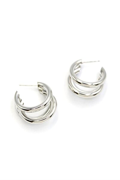 atastore2017 3-Piece Hoop Earrings - Silver