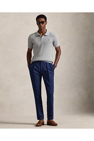 Ralph Lauren Black Label Fitilli Pamuklu Johnny Yakalı Polo Tişört 100082625