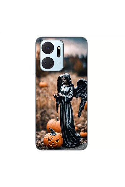 OEM Husa compatibila cu Honor X7a Silicon Gel Tpu Model Halloween Dovleacul I...