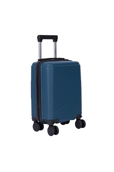 CASLON Troler de cabină Wizz Air, 40x30x20 cm, 4 roți duble cu rotație la 360 de grade °   Rotație detașabilă, ABS rezistent, Albastru Petrol, 6820 ®