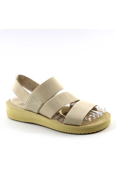 mm Sandale comode de dama , cu bretele elastice SW004-3-BEIGE