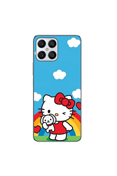 OEM Husa compatibila cu Honor X8 Silicon Gel Tpu Model Hello Kitty Rainbow