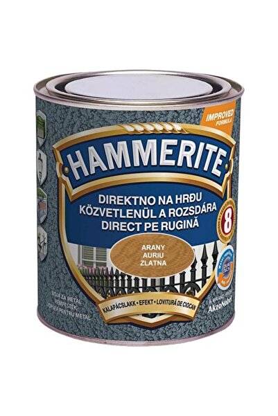 Hammerite Vopsea cu efect de ciocan, 0.75 L, Hammerite, Auriu / 5093451