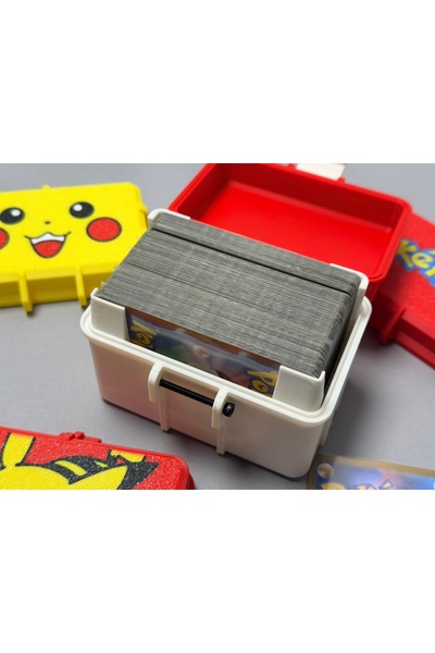 Print Zone Pokemon Tcg Sealed Card Storage Box - Hard Case Deck Box with Original Logo and Latch