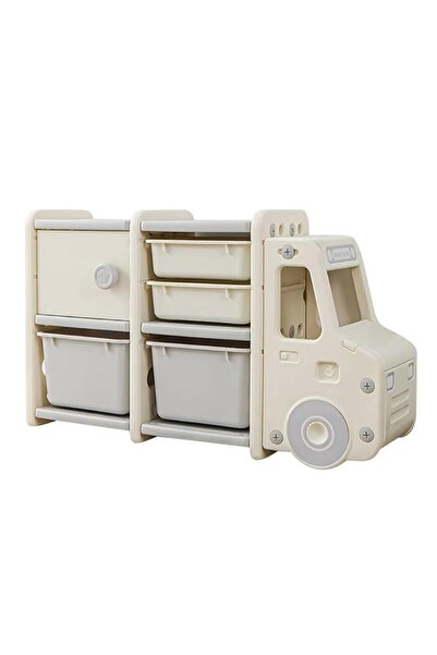 Bumble & Bird - Truck Themed Toy Storage Rack With 8 Bins