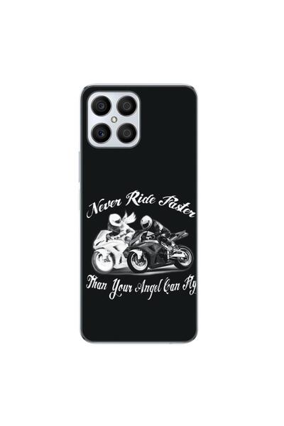 OEM Θήκη συμβατή με Honor X8 Σιλικόνης Gel TPU Μοντέλο  "Never Ride Faster "