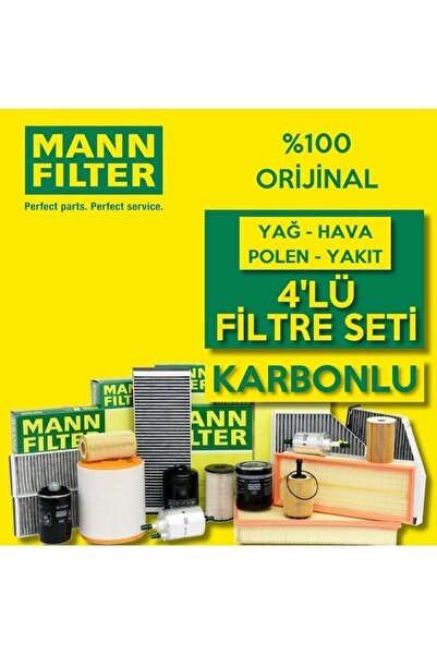 MANN -Filter Fiat Bravo 1.6 Multijet Filtre Bakım Seti 2008-2014 4KP