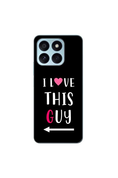 OEM Husa compatibila cu Honor X8b Silicon Gel Tpu Model Cupluri I love This Guy