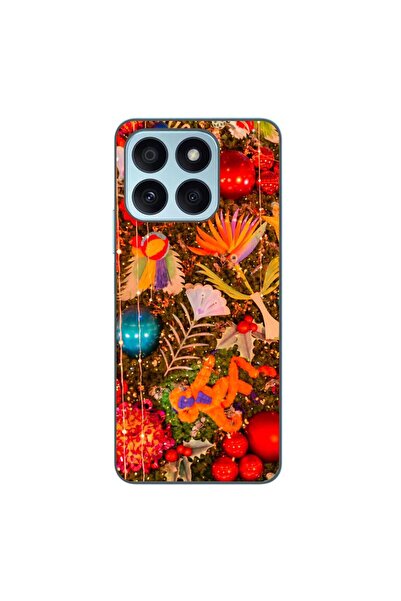 OEM Husa compatibila cu Honor X8b Silicon Gel Tpu Model Craciun Decor Brad Vi...