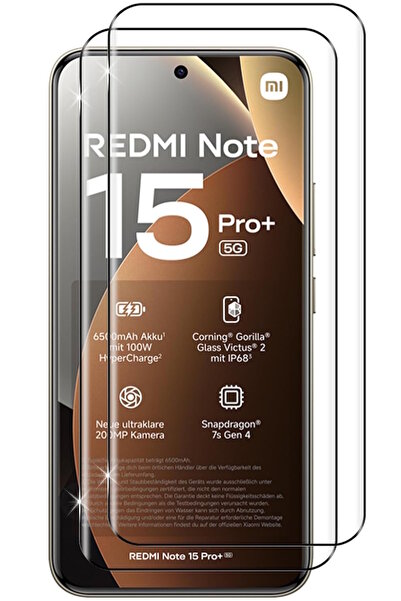 m.tk moveteck Remdi Note 15 Pro Plus Compatible Screen Protector Glass Full C...