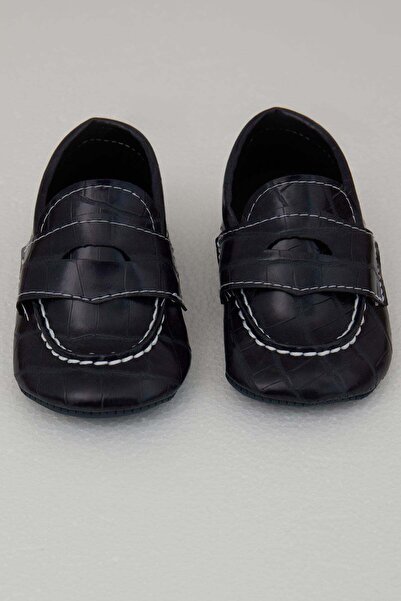 Bebiccino Baby Boy Saraçlı Booties Shoes, Size 18-19, Navy Blue