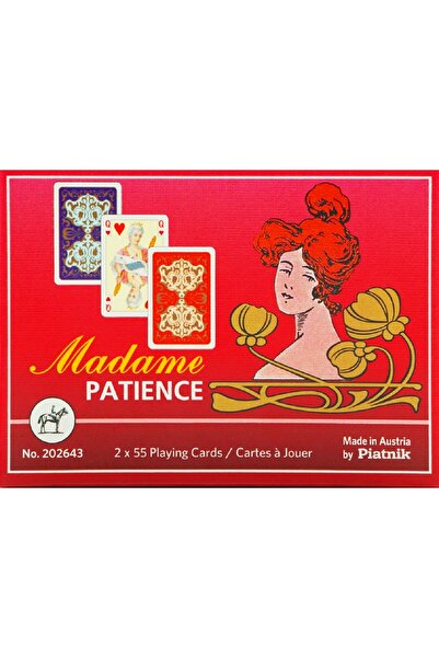 Piatnik Pachet dublu de cărți de joc Madame Patience