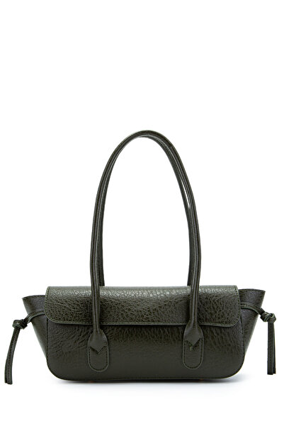 minebag Baguette Women's Shoulder Bag with Knot Detail on the Edges, Munich K...