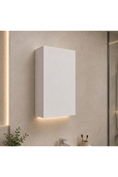 LA MOBILA Minimal Tek Kapaklı Banyo Üst Dolap