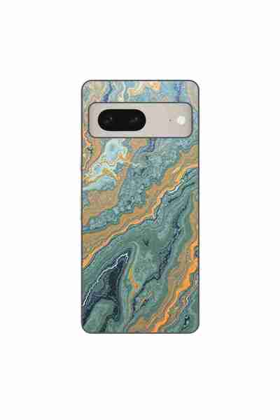 OEM Husa compatibila cu Google Pixel 7 Silicon Gel Tpu Model Forest Flame Marble