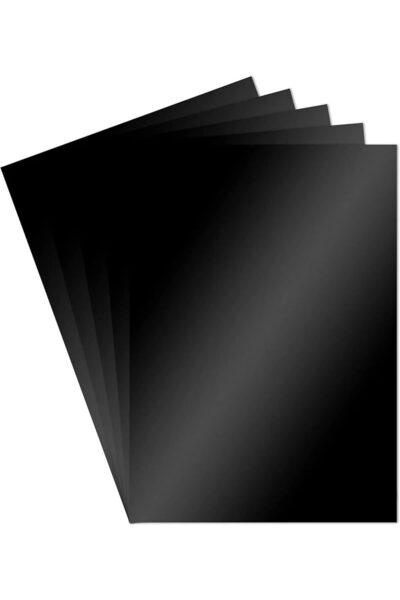 Yıldızan TAMGÜN Carton metalic cu efect de oglindă Negru 50x70cm 5 bucăți (Cu...