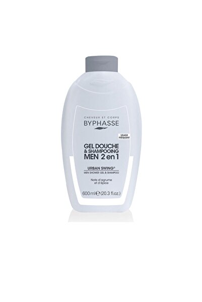 BYPHASSE Urban Swing, Gel de duș și șampon 2-în-1, 600 ml