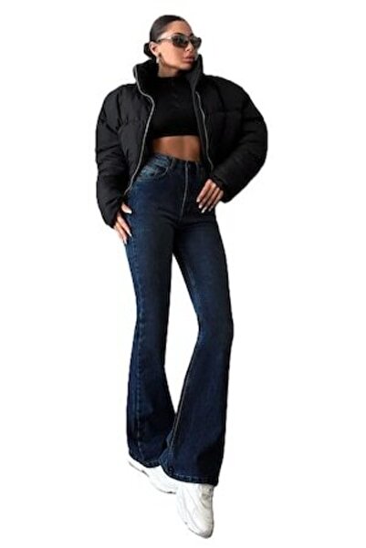 StreetWear Outlet Women's Jeans, Flared Washed Effect, With Slanted Pockets, ...