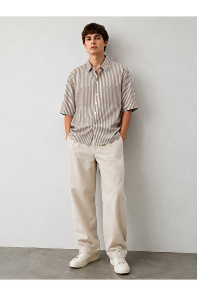 SUMEF Oversize Striped Men's Shirt Modern Cut