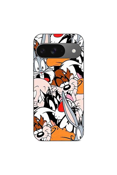 OEM Husa compatibila cu Google Pixel 9 Silicon Gel Tpu Model Looney Tunes