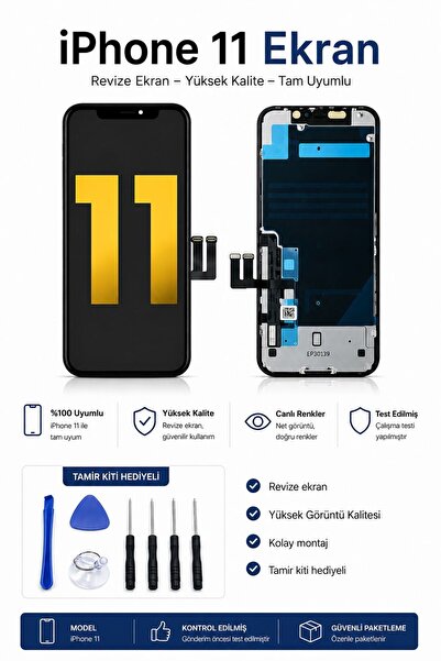 Abell iPHONE 11 UYUMLU REVİZE ORİJİNAL DOKUNMATİK EKRAN