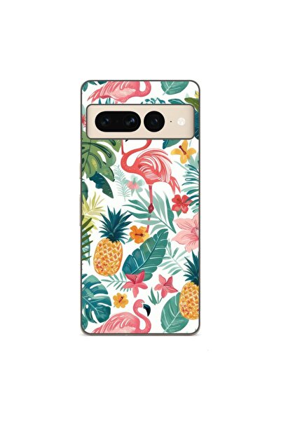 OEM Husa compatibila cu Google Pixel 8 Pro Silicon Gel Tpu Model Tropical Pat...