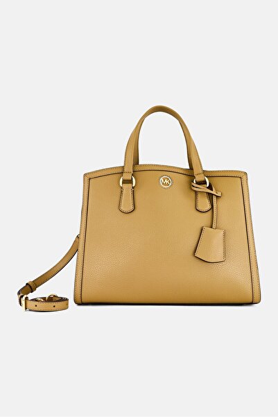 Michael Kors Women Brand Logo Satchel Bag, Brown