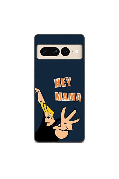 OEM Husa compatibila cu Google Pixel 7 Pro Silicon Gel Tpu Model Mesaj Hey Mama