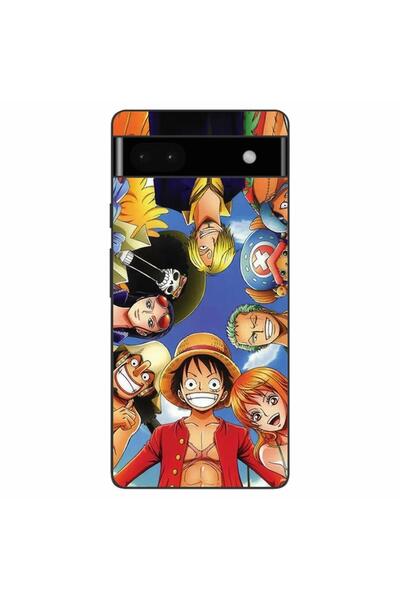 OEM Калъф, съвместим с Google Pixel 6A, силиконов гел TPU, модел One Piece Crew