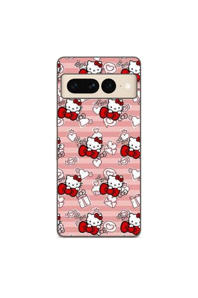 OEM Husa compatibila cu Google Pixel 7 Pro Silicon Gel Tpu Model Hello Kitty ...