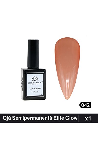 global fashion Ojă Semipermanentă Elite Glow 15ml, Gel Polish UV/LED Manichiură