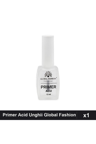 global fashion Primer Unghii cu Acid 12ml, Bază Profesională Manichiură