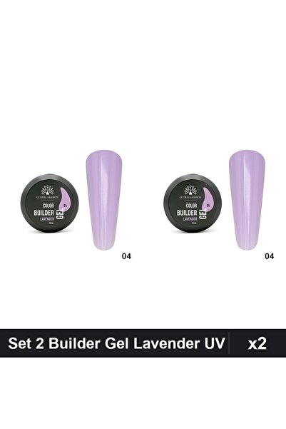 global fashion Set 2 Color Builder Gel UV 15g Global Fashion, Nuanță Lavender...