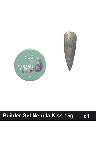 global fashion Builder Gel Nebula Kiss Nr.11 15g, Constructie Unghii Gel UV/LED