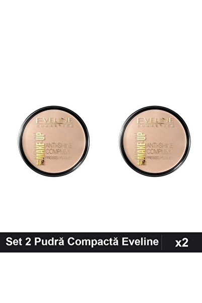 Eveline Set 2 Compact Powder Anti-Shine Complex 32 14g, Contouring Fixing