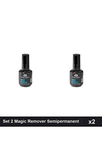 global fashion Set 2 Magic Remover Soluție Îndepărtare Ojă Semipermanentă 15ml